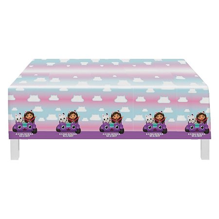 Toalha Plástica - A Casa Mágica da Gabby - 120x180cm - 1 unidade - FestColor - Rizzo