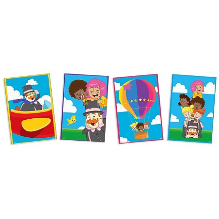 Quadros Decorativos - Mundo Bita - 31x21cm - 4 unidades - FestColor - Rizzo