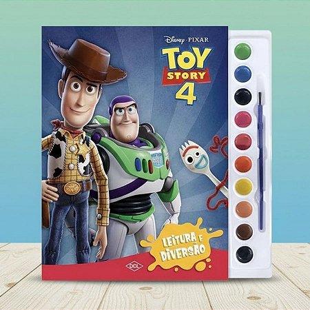Kit Para Colorir Livro e Aquarela - Toy Story - 1 unidade - Disney Original - Rizzo