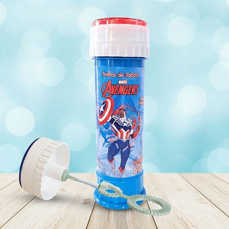 Lembrancinha Bolha de Sabão - Capitão América - 60ml - 1 unidade - Disney Original - Rizzo