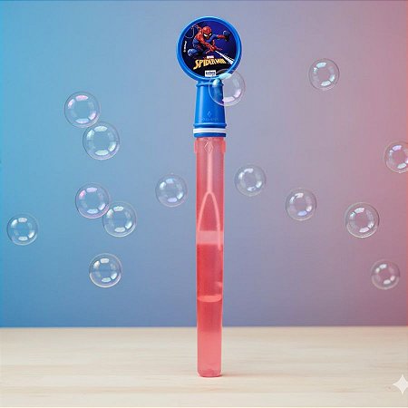 Lembrancinha Big Bolha de Sabão - Homem Aranha - 37cm - 1 unidade - Disney Original - Rizzo
