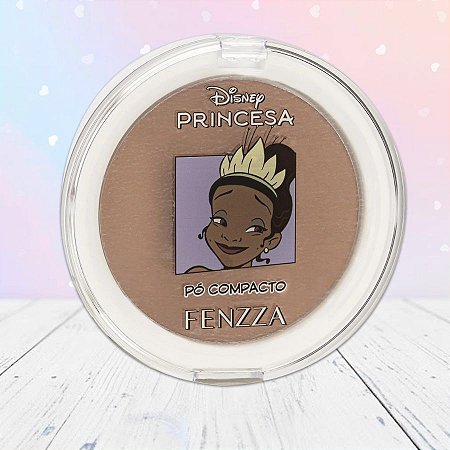 Pó Compacto - Tiana - Princesas - 10g - 1 unidade - Disney Original - Rizzo