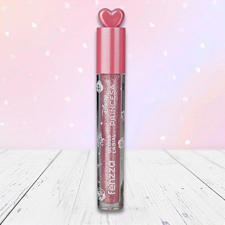 Gloss Labial - Princesas - Rose Shine - 2,8g - 1 unidade - Disney Original - Rizzo