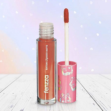 Batom Matte Líquido - Ariel - Princesas - 4,6g - 1 unidade - Disney Original - Rizzo