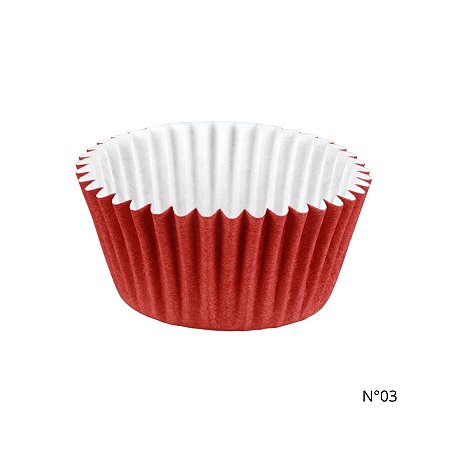Forminha para Doces - Vermelho - Número 3 - 100 unidades - Regina - Rizzo