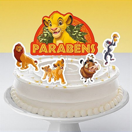 Decoração de Bolo - Rei Leão - 5 unidades - Disney Original - Rizzo