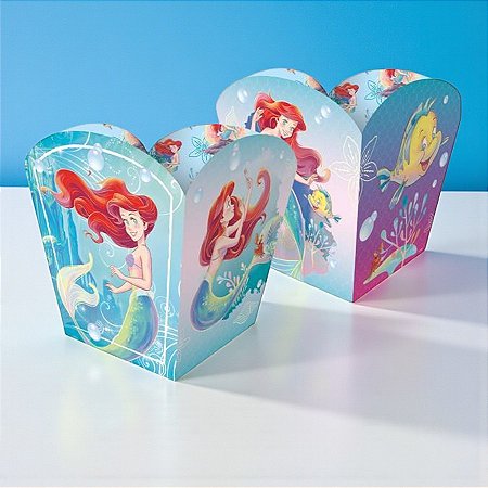 Cachepot de Papel - Ariel - 4 unidades - Disney Original - Rizzo