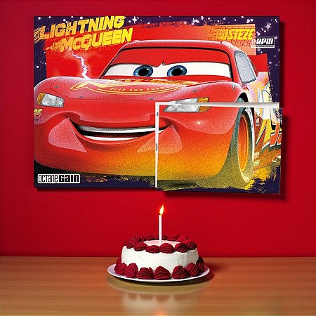 Painel Decorativo - Carros - 126x88cm - 1 unidade - Disney Original - Rizzo