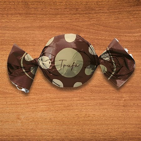 Papel Trufa 14,5x15,5cm - Big Ball Marrom - 100 unidades - Cromus - Rizzo