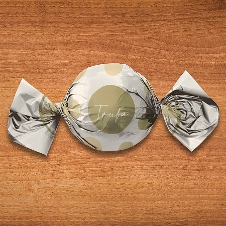 Papel Trufa 14,5x15,5cm - Big Ball Marfim - 100 unidades - Cromus - Rizzo