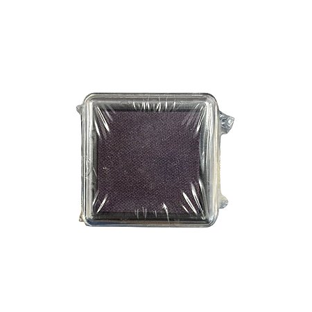 Almofada Para Carimbo em Plástico e Espuma - Carimbeira Roxo Frio - 3,5x3,5cm - 1 unidade - Rizzo