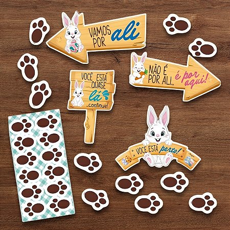 Kit Decorativo de Páscoa - Caça Aos Ovos - 1 unidade - Regina - Rizzo