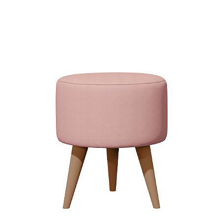 Puff Banqueta Redonda 30x30 C/ Pé Palito E-NOVA MÓVEIS
