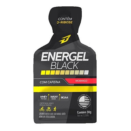 Energel Black com cafeína sabor Morango