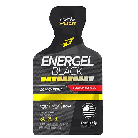 Energel Black com cafeína sabor Frutas Vermelhas