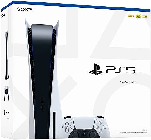 Console Sony PlayStation®5 825GB Standard cor branco e preto