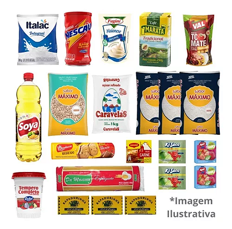 Cesta Básica Completa com Rapadura - 22 itens