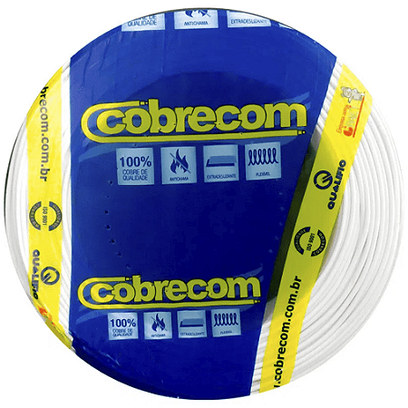 Cabo Flexível 1,50mm Branco - Cobrecom
