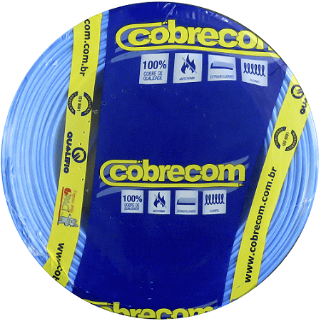 Cabo Flexível 6,00mm Azul - Cobrecom