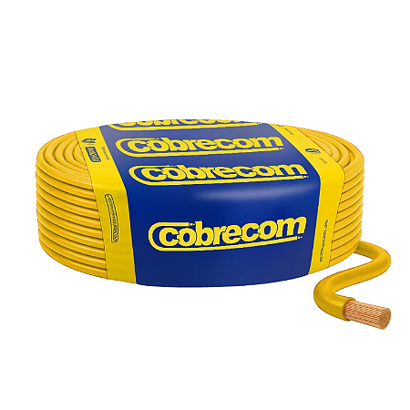 Cabo Flexível 6,00mm Amarelo - Cobrecom