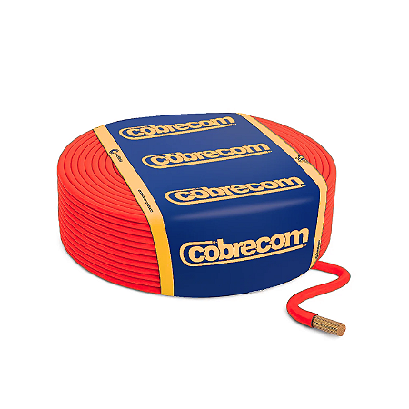 Cabo Flexível 6,00mm Vermelho - Cobrecom