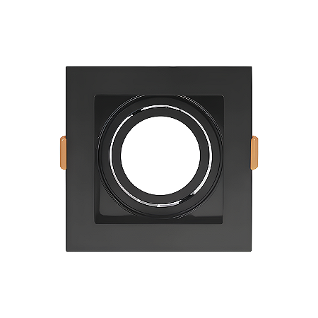 Spot de Embutir Quadrado Face Recuada MR11 GU10 – Preto - Opus
