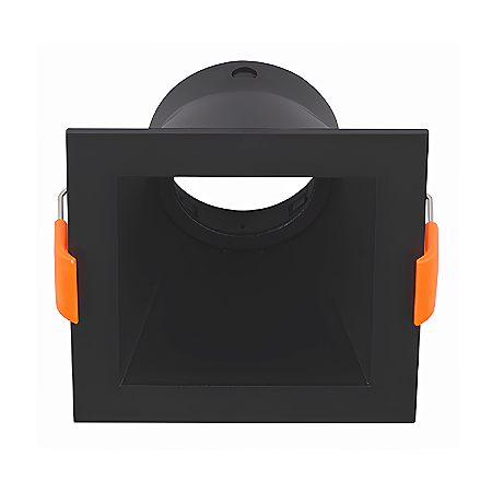 Spot Ultra Recuado de Embutir Quadrado MR16 GU10 – Preto - Opus