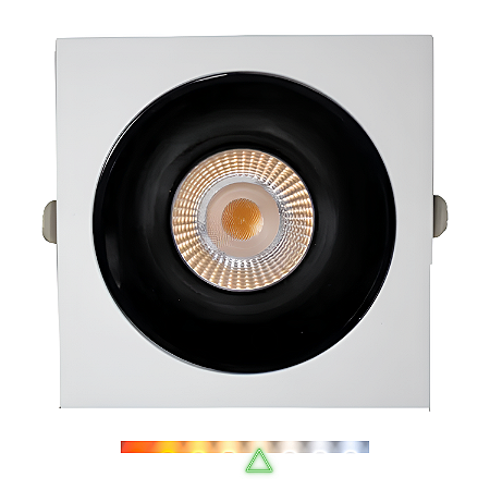 Spot LED de Embutir Mira Quadrado 18W 1800lm 4000K  - Gaya
