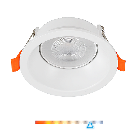 Spot LED de Embutir Prati Redondo Recuado Antiofuscante 5W 425lm 6000K  - Gaya