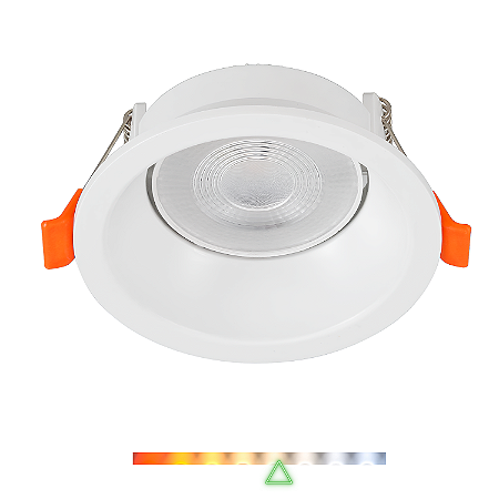 Spot LED de Embutir Prati Redondo Recuado Antiofuscante 5W 425lm 4000K  - Gaya