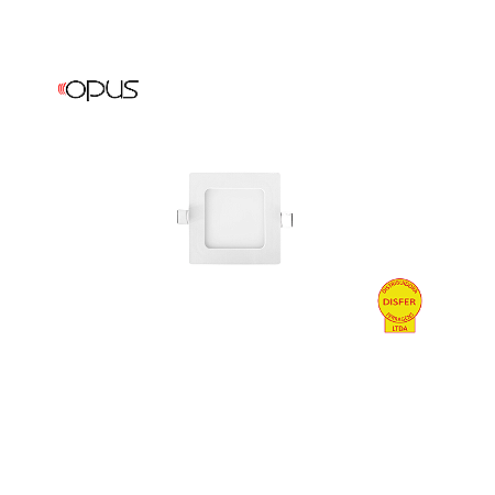 Painel LED de Embutir Quadrado 6W 6500K 630lm - Opus OPS 30128