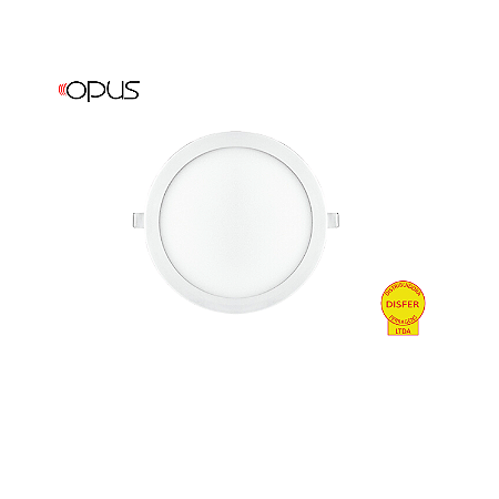 Painel LED de Embutir Redondo 24W 6500K 1920lm - Opus OPS 33860