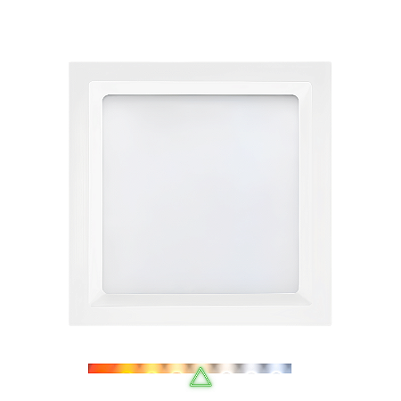 Painel LED Recuado de Embutir Quadrado 12W 4000K 840lm - Opus OPS 85278