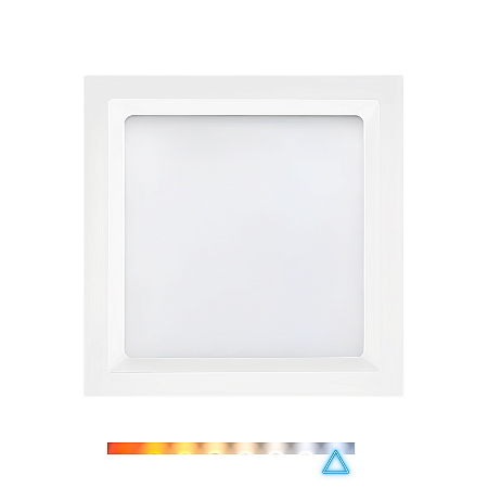 Painel LED Recuado de Embutir Quadrado 12W 6500K 840lm - Opus OPS 85285