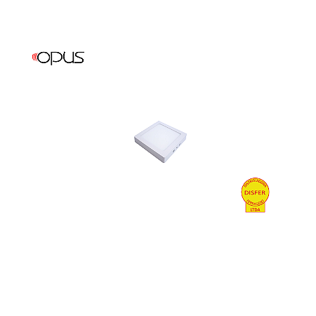 Painel LED de Sobrepor Quadrado 12W 6500K 960lm - Opus OPS 31651