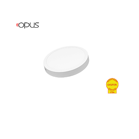 Painel LED de Sobrepor Redondo 18W 4000K 1440lm - Opus OPS 36083
