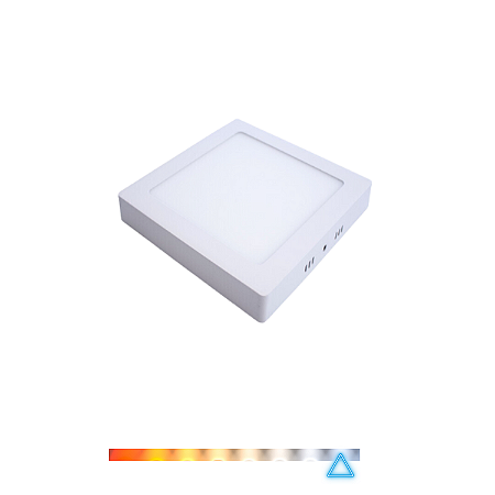 Painel LED de Sobrepor Quadrado 12W 6500K 840lm - Foxlux LED90.66