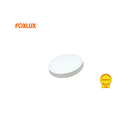 Painel LED de Sobrepor Redondo 12W 3000K 840lm - Foxlux LED90.63
