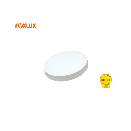 Painel LED de Sobrepor Redondo 18W 6500K 1400lm - Foxlux LED90.61