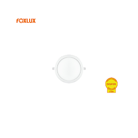 Painel LED de Embutir Redondo 24W 6500K 1900lm - Foxlux LED90.52