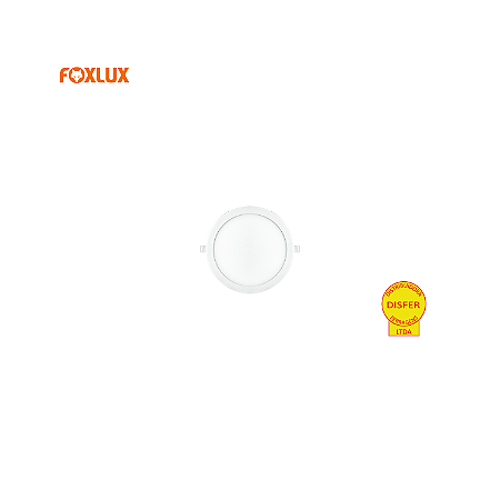 Painel LED de Embutir Redondo 18W 6500K 1400lm - Foxlux LED90.42