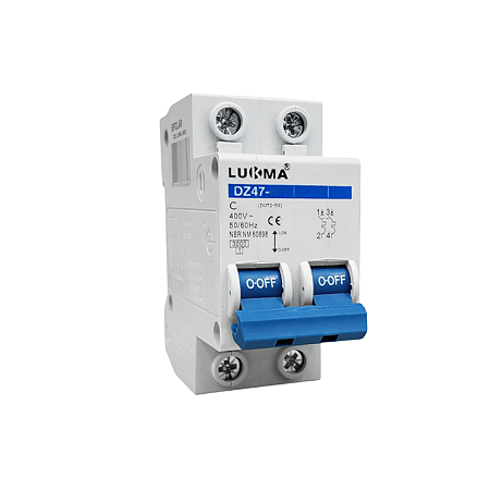 Disjuntor Bipolar DIN 10A - Lukma