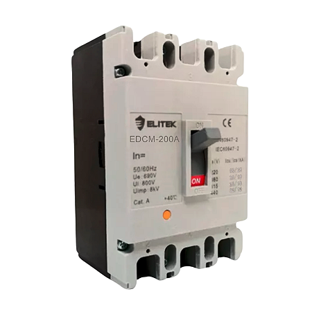 Disjuntor Caixa Moldada 3P 200A - Elitek