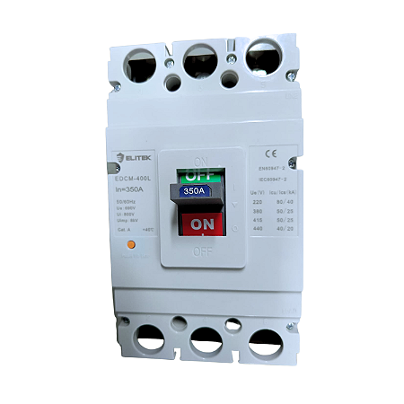 Disjuntor Caixa Moldada 3P 350A - Elitek