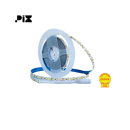 Fita LED Profissional 5m 120 Leds/m 10w/m 1000lm/m 4000K 12V - Pix