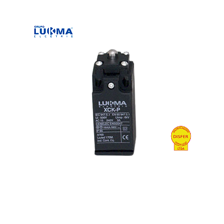 Chave Fim de Curso Mecânico Pistão Reto 1NA+1NF Plástico - Lukma P110
