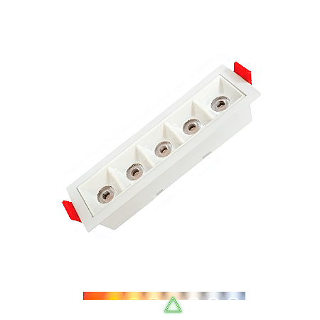 Spot de Embutir Focco Antiofuscante 5 Leds 10W 4000K 760lm - Gaya