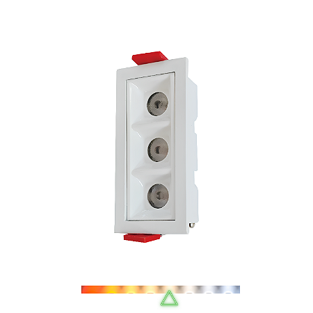 Spot de Embutir Focco Antiofuscante 3 Leds 6W 4000K 480lm - Gaya