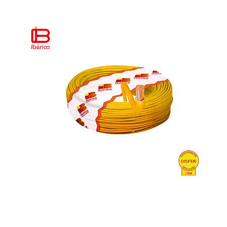 Cabo Flexível 0,50mm Amarelo - Ibérica