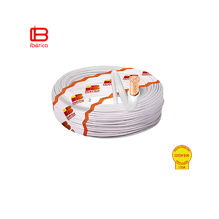 Cabo Flexível 0,50mm Branco - Ibérica